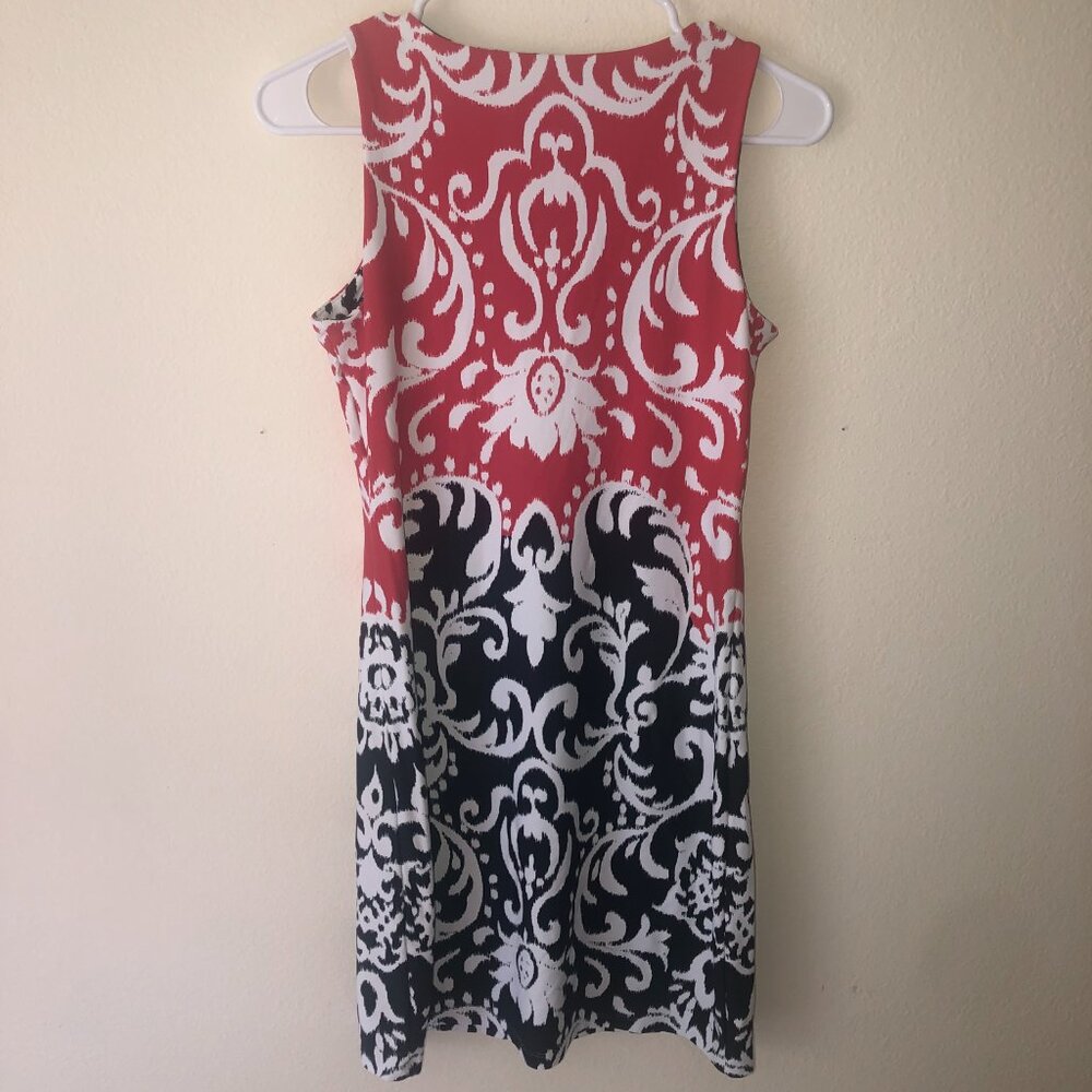 🌞 Charter Club Petite Small PS Dress Women Red Black - Picture 4 of 4